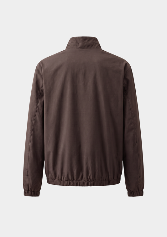 Coffee Technical Windbreaker Jacket | Roccella