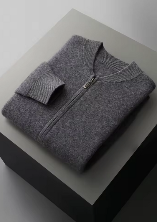 Pure Extra-Fine Merino Wool Dark Gray Falconi Set | Roccella