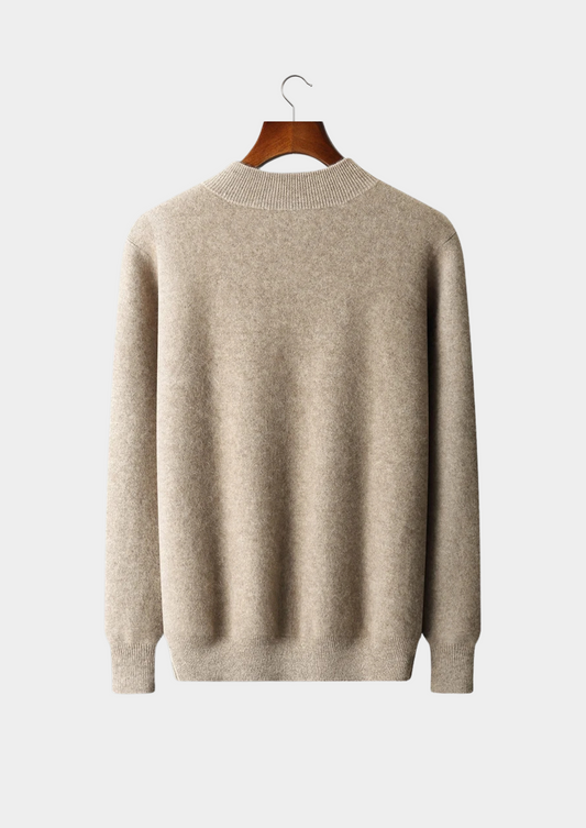 Premium Cashmere Two Tone Zip Cardigan | Roccella