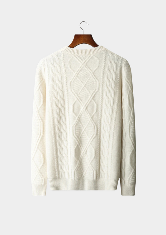Pure Extra-Fine Merino Wool Wintertime Crewneck | Roccella