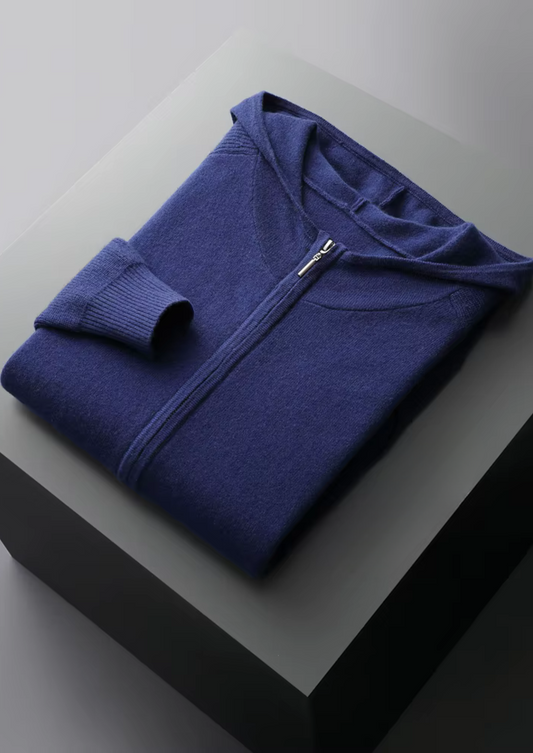 Premium Cashmere Navy Blue Kilian Leisure Set | Roccella