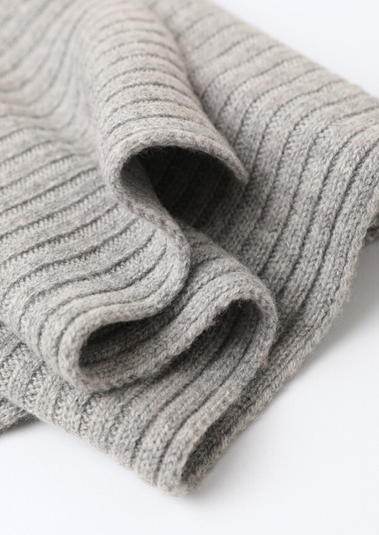Pure Extra-Fine Merino Wool Wintertime Essentials - Light Gray | Roccella