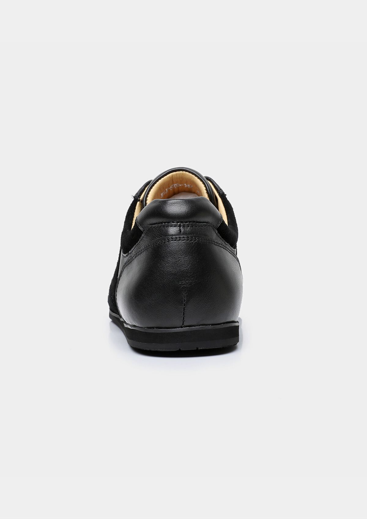 Black Retro Hybrid Suede Leather Runner | Roccella