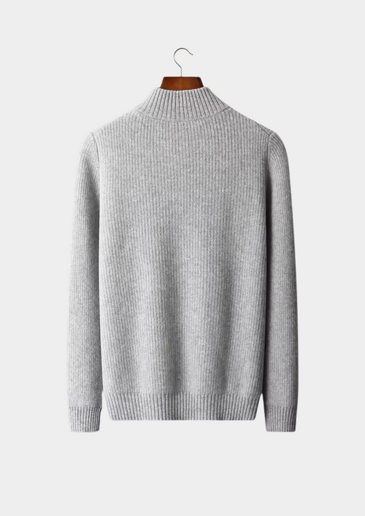 Pure Extra-Fine Merino Wool Ribbed Cardigan | Roccella
