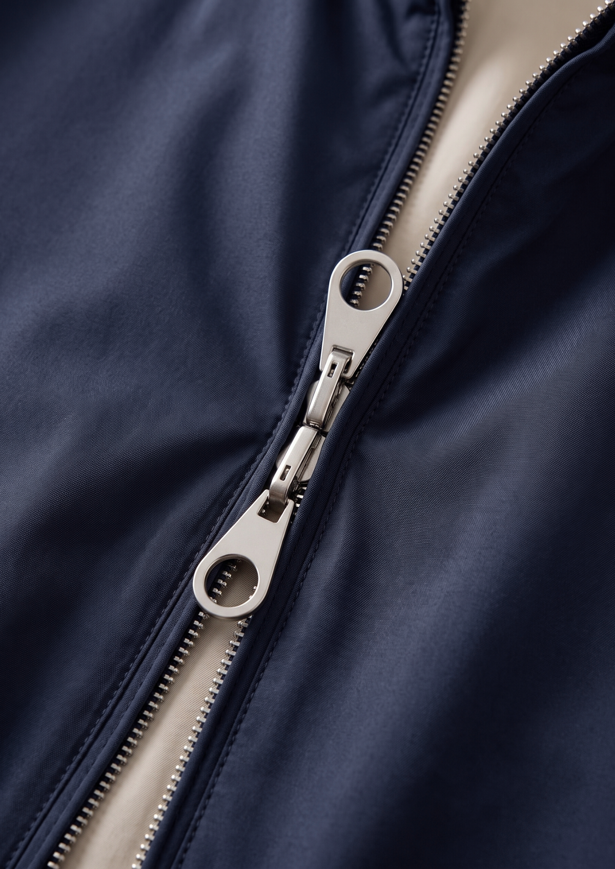Navy Blue Technical Windbreaker Jacket | Roccella