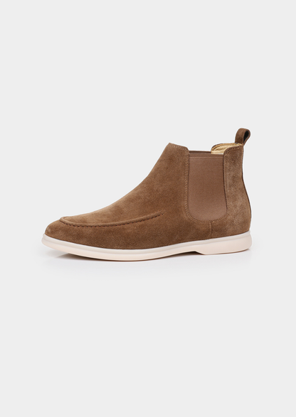 Light Brown Suede Chelsea Boot | Roccella