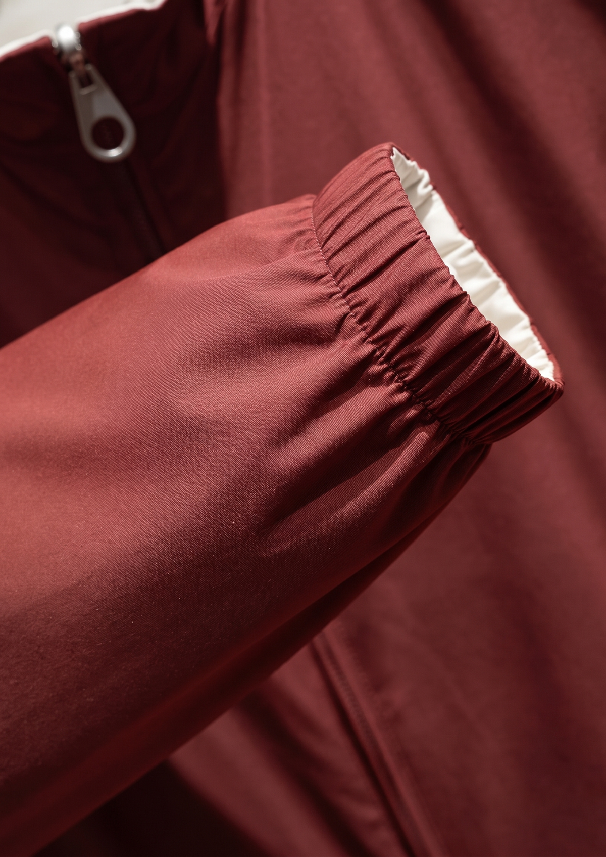 Brick Red Technical Windbreaker Jacket | Roccella