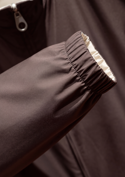 Coffee Technical Windbreaker Jacket | Roccella