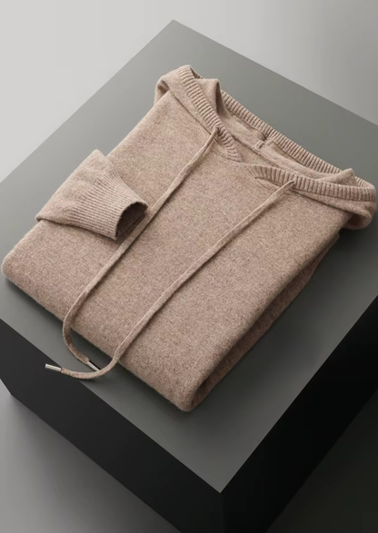 Pure Extra-Fine Merino Wool Leisure Hoodie | Roccella