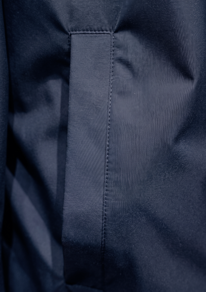 Navy Blue Technical Windbreaker Jacket | Roccella