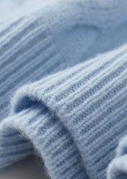 Pure Extra-Fine Merino Wool Wintertime Cable Crewneck | Roccella