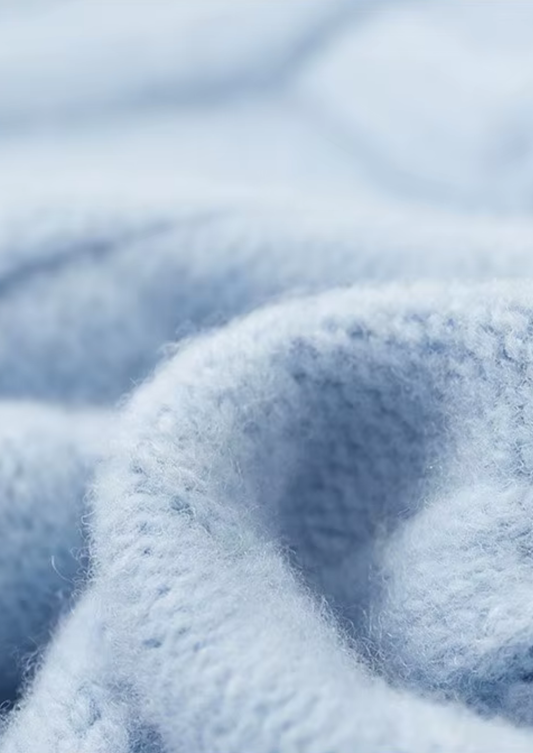 Pure Extra-Fine Merino Wool Wintertime Cable Crewneck | Roccella