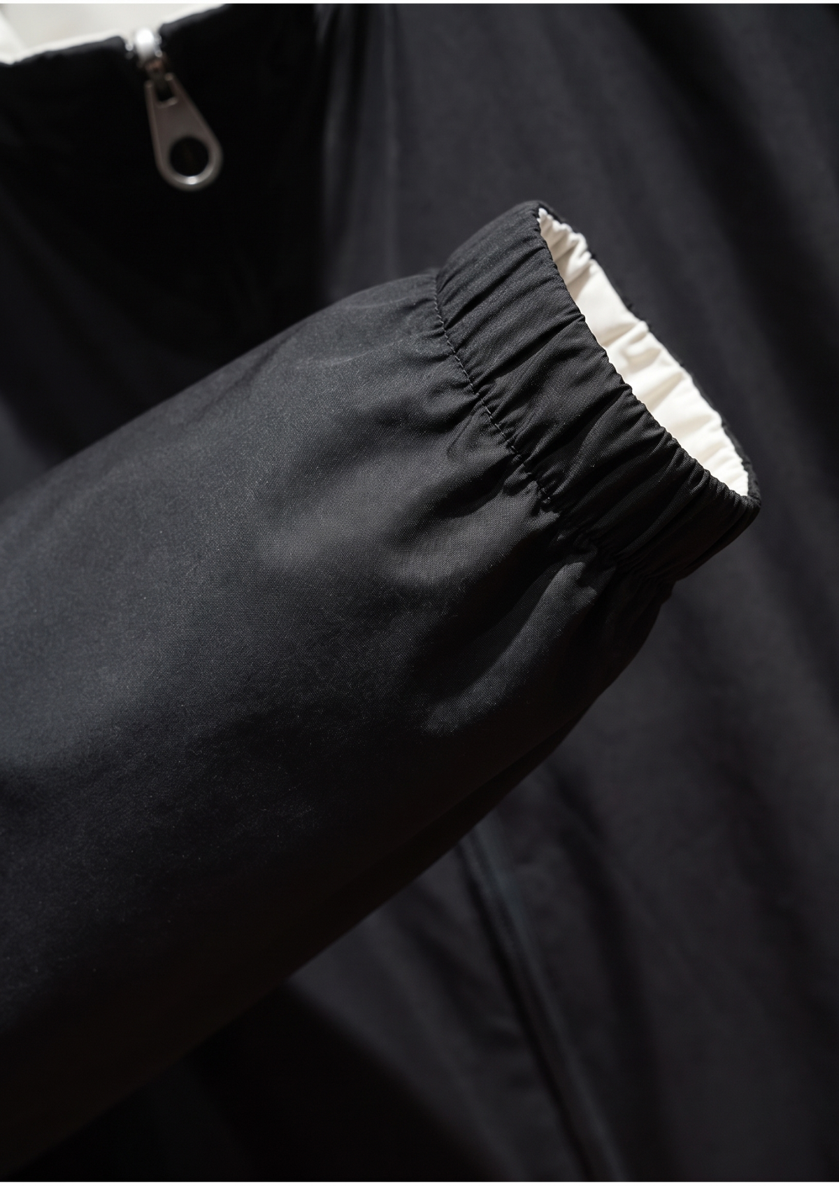 Black Technical Windbreaker Jacket | Roccella