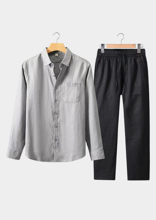 Dolcevita Longsleeve Summer Set - Gray/black | Roccella