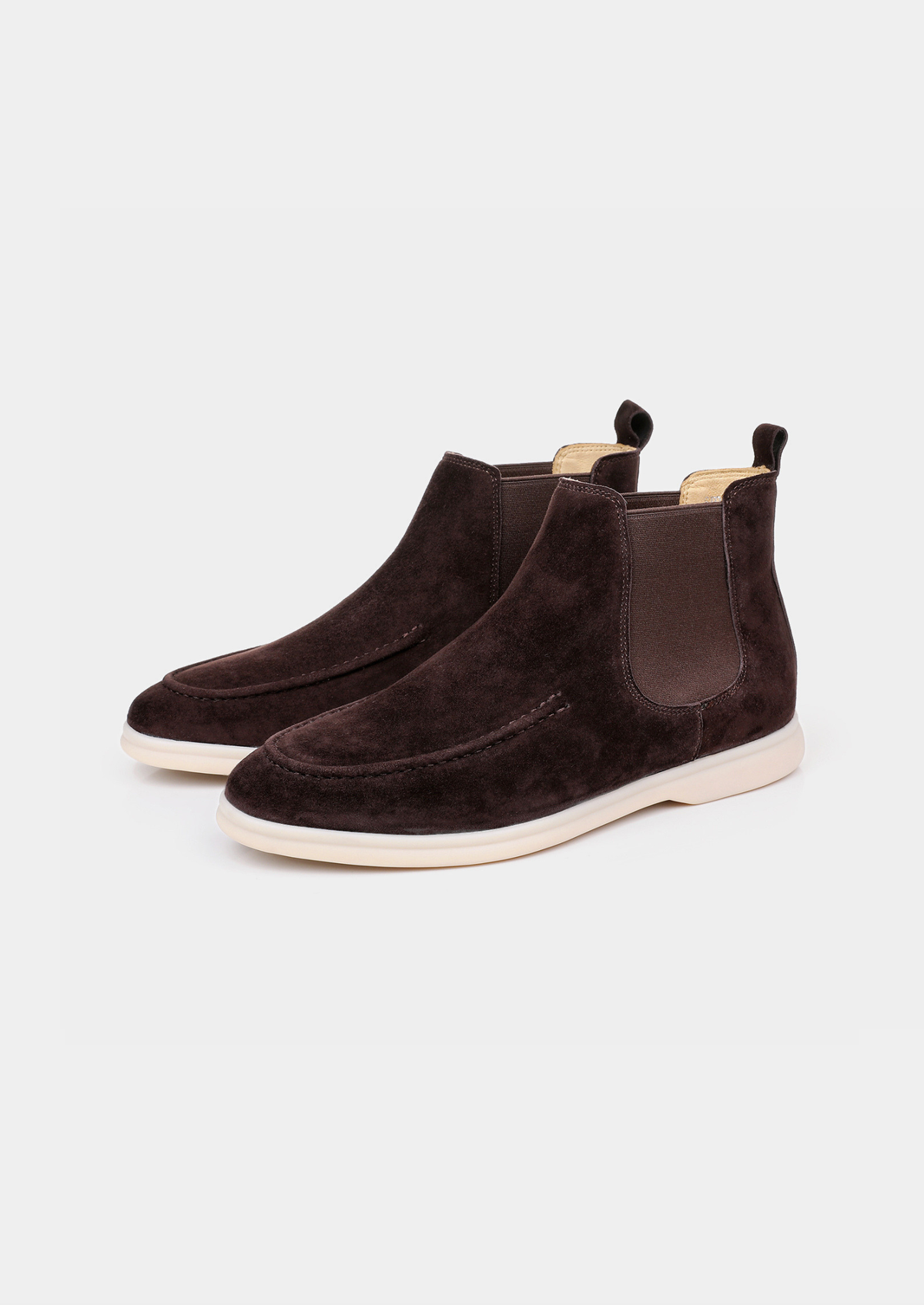Coffee Suede Chelsea Boot | Roccella