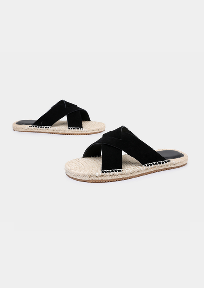 Black Resort Sandal | Roccella