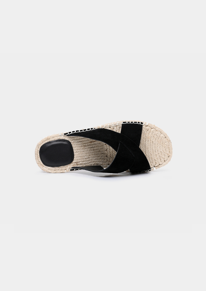 Black Resort Sandal | Roccella