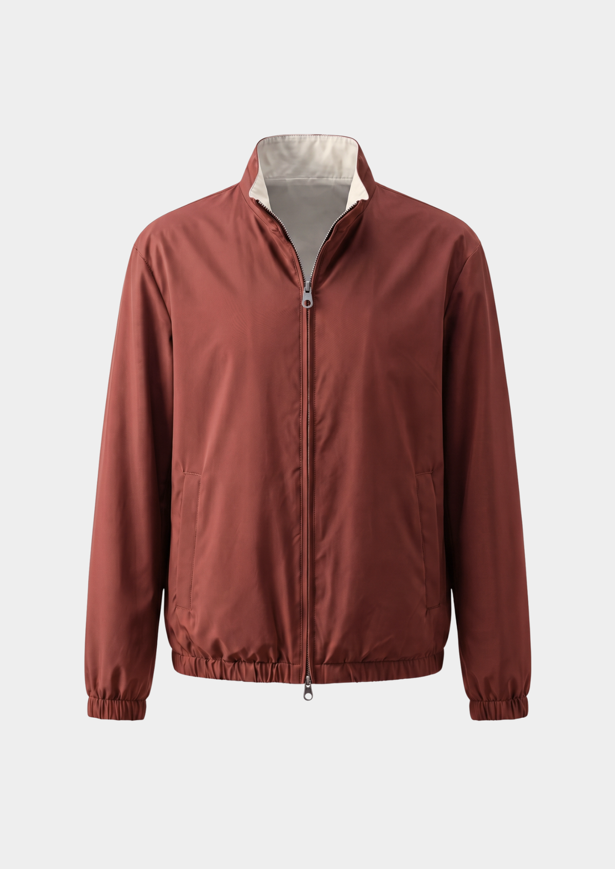 Brick Red Technical Windbreaker Jacket | Roccella