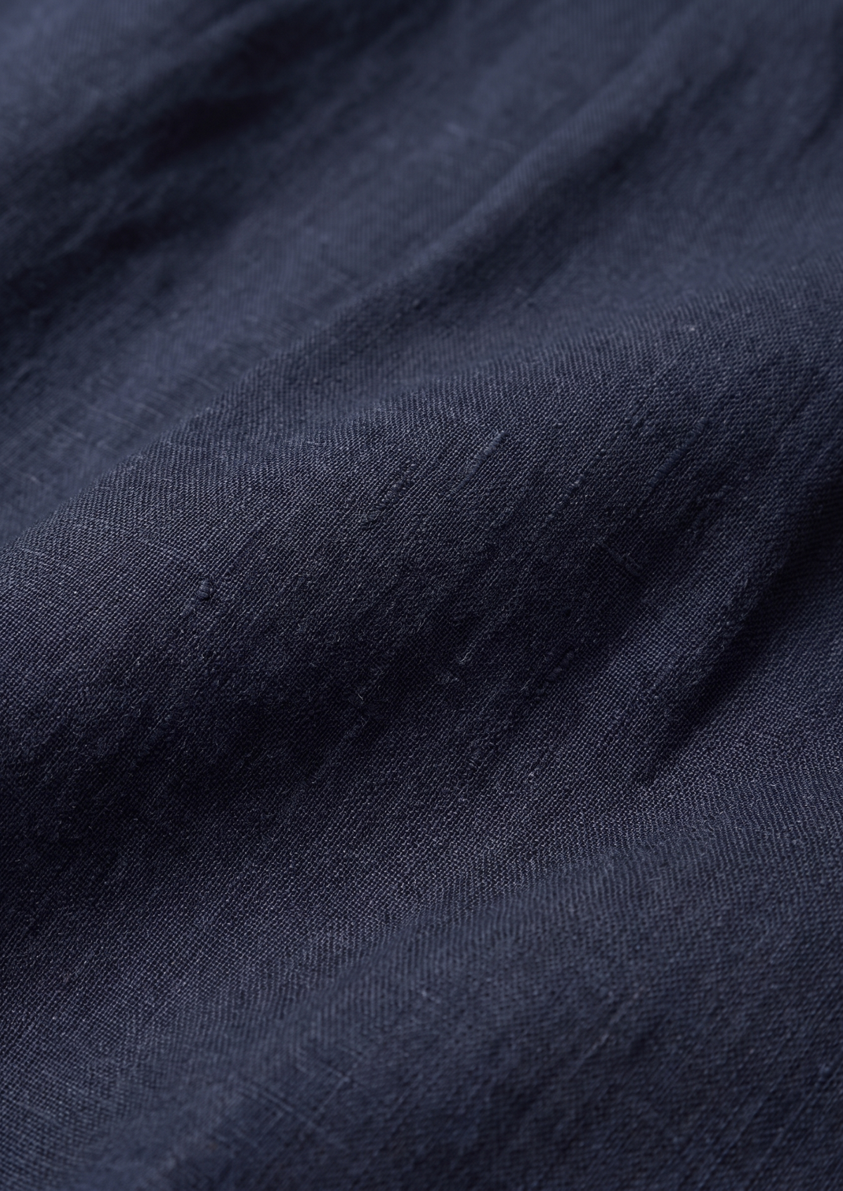 Navy Blue Pleated Linen Seaside Shorts | Roccella