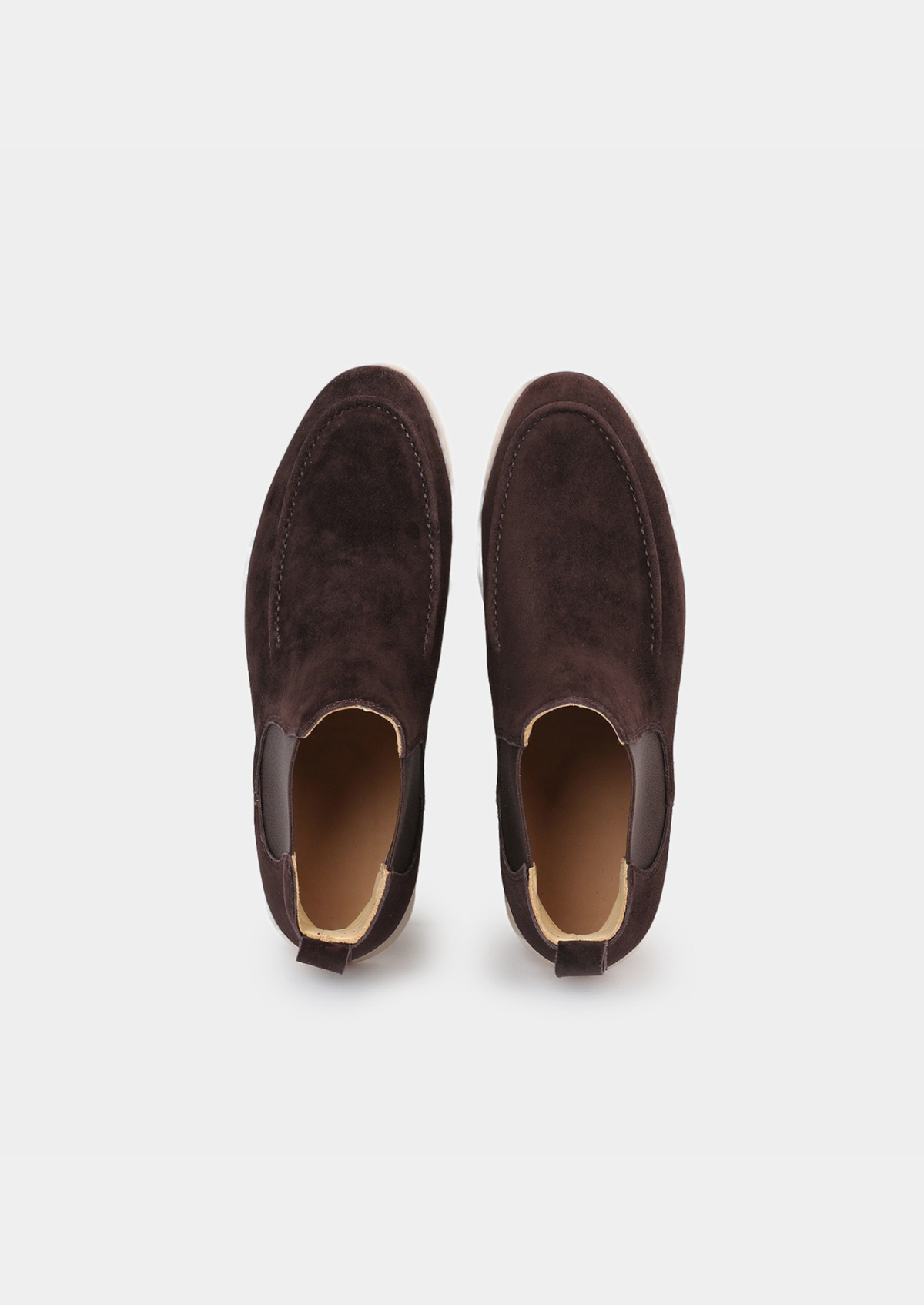 Coffee Suede Chelsea Boot | Roccella