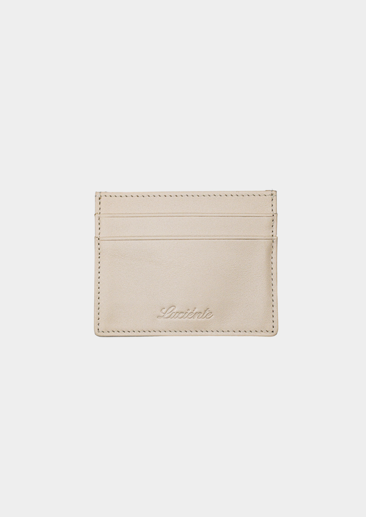 Essential Calfskin Leather Cardholder - Taupe | Roccella