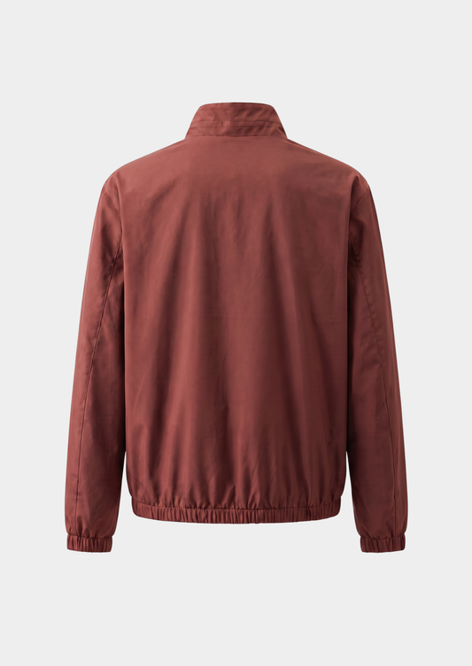 Brick Red Technical Windbreaker Jacket | Roccella