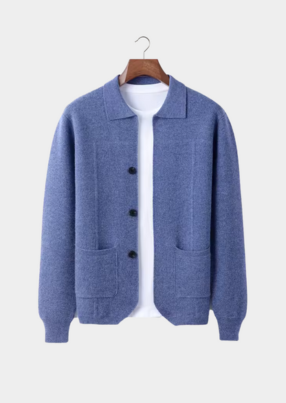 Pure Extra-Fine Merino Wool Button Overshirt | Roccella