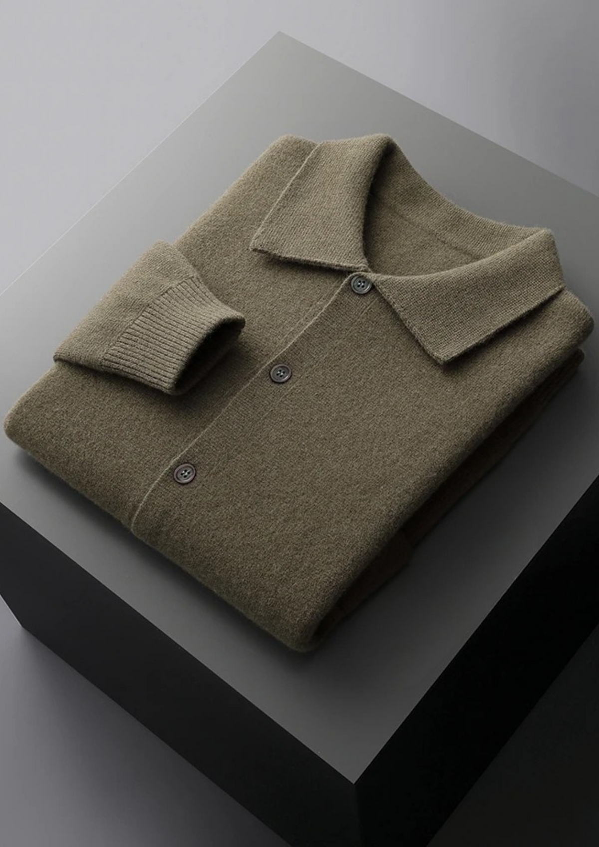 Pure Extra-Fine Merino Wool Button Overshirt | Roccella