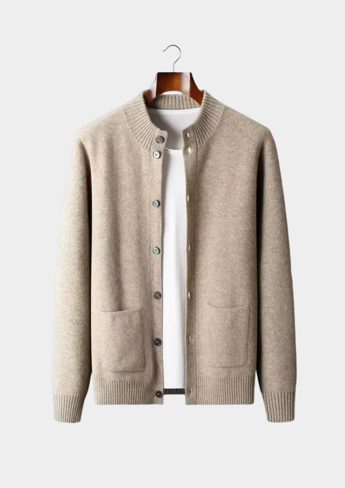 Premium Cashmere Button Cardigan | Roccella