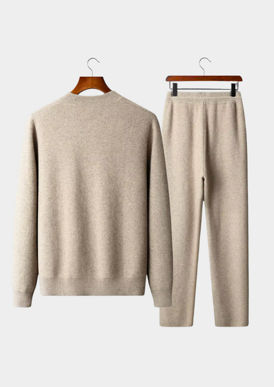 Pure Extra-Fine Merino Wool Sand Falconi Set | Roccella