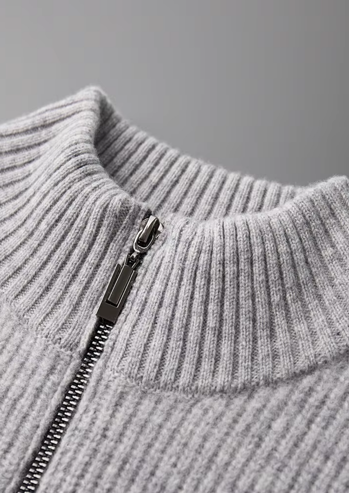 Pure Extra-Fine Merino Wool Ribbed Cardigan | Roccella