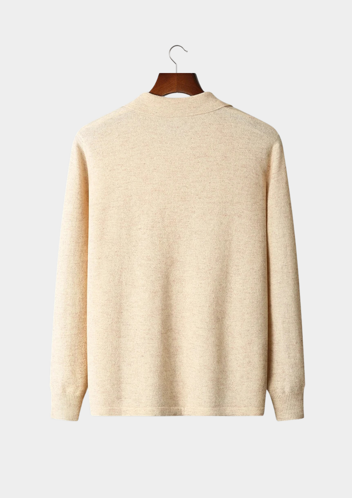Pure Extra-Fine Merino Wool Polo Cardigan | Roccella