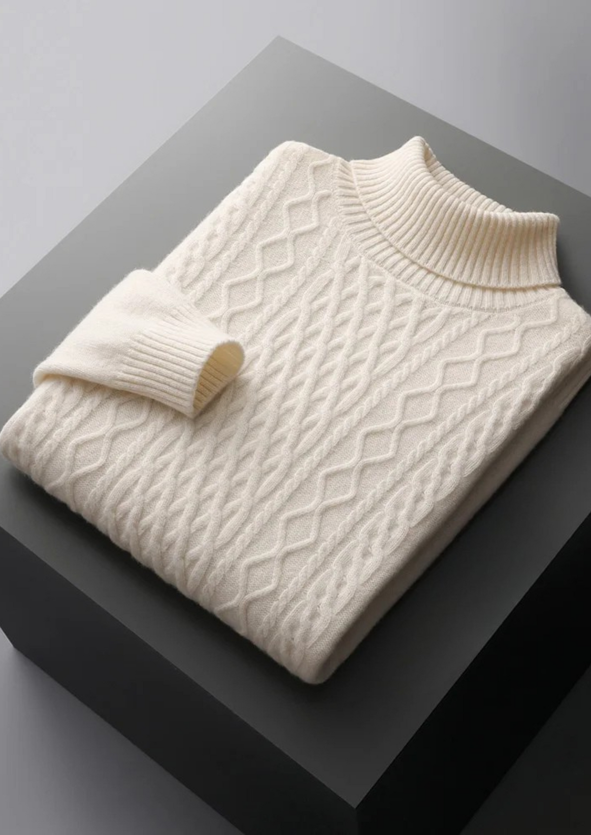 Pure Extra-Fine Merino Wool Wintertime Rollneck | Roccella
