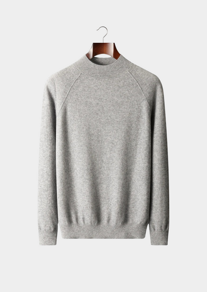 Pure Extra-Fine Merino Wool Raglan Mockneck | Roccella