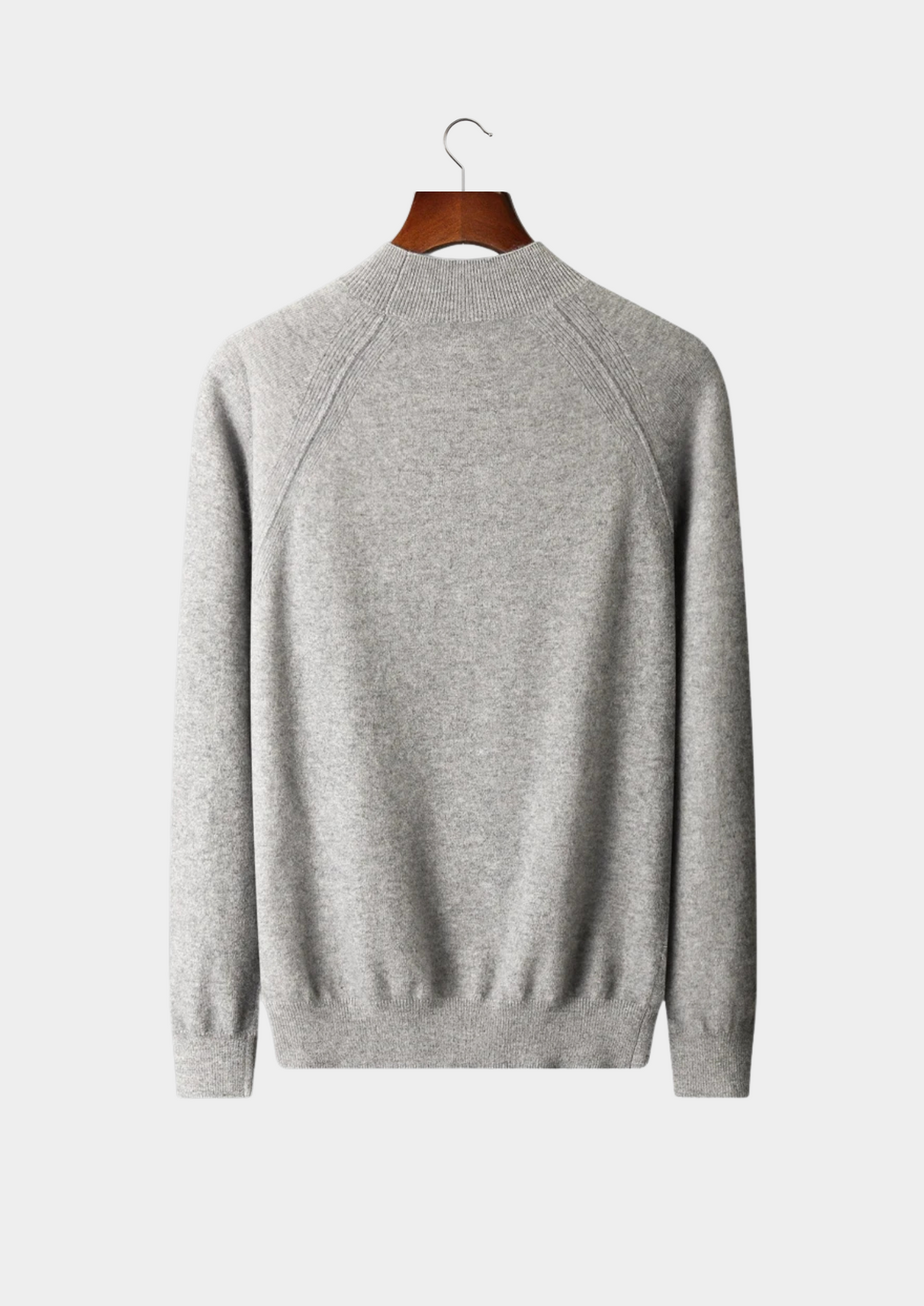 Pure Extra-Fine Merino Wool Raglan Mockneck | Roccella