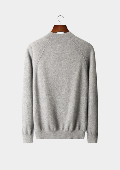 Pure Extra-Fine Merino Wool Raglan Mockneck | Roccella
