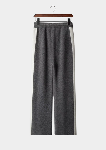 Pure Extra-Fine Merino Wool Wide Leisure Trousers | Roccella