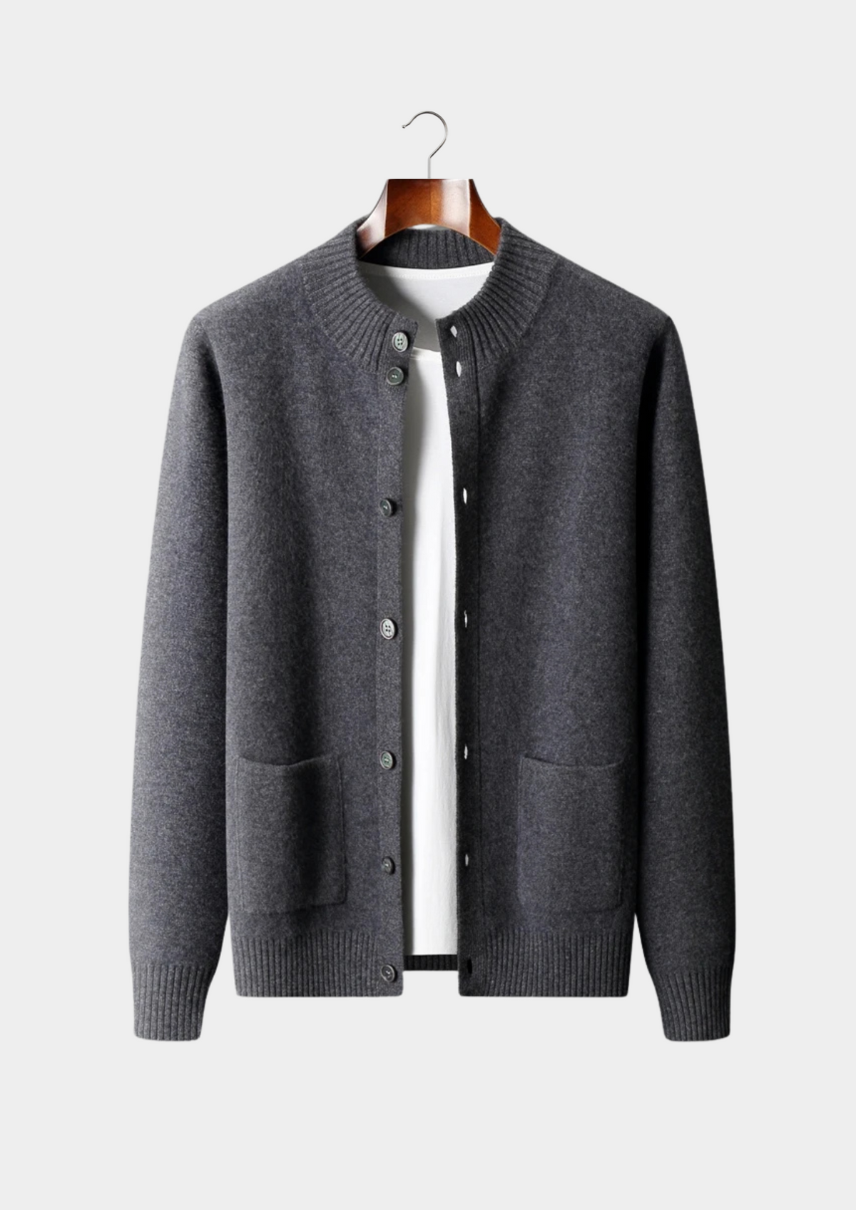 Premium Cashmere Button Cardigan | Roccella