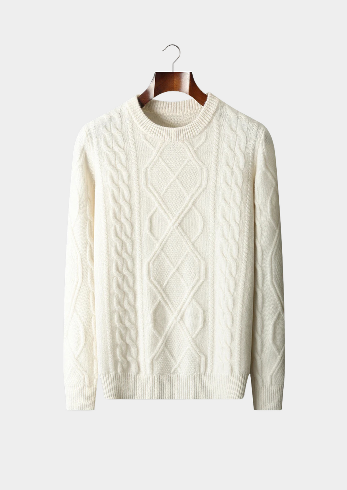 Pure Extra-Fine Merino Wool Wintertime Crewneck | Roccella