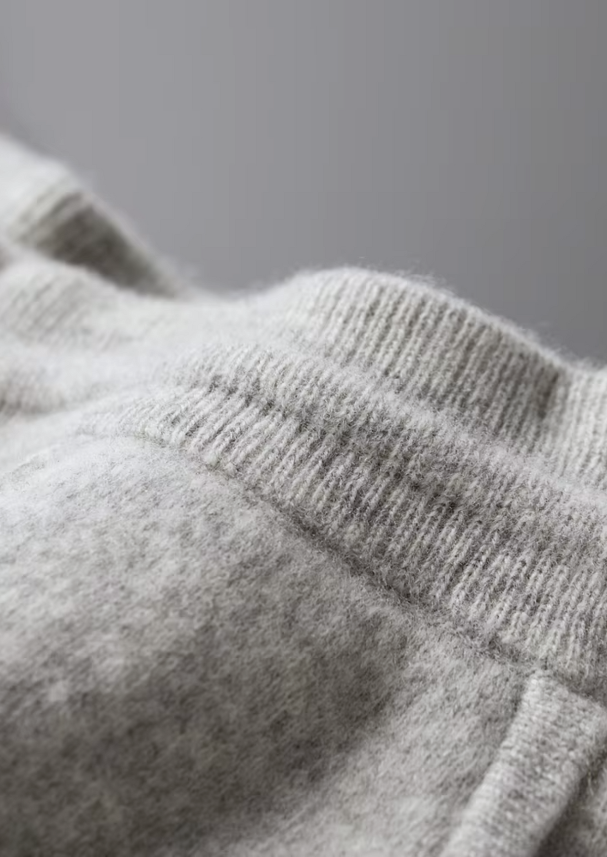Merino Two Tone Zip Set, Straight Leg