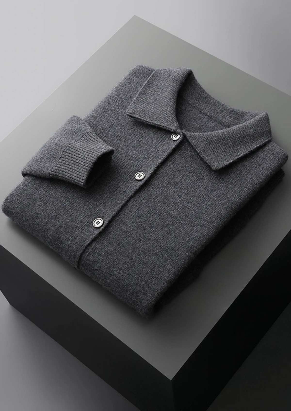Pure Extra-Fine Merino Wool Button Overshirt | Roccella