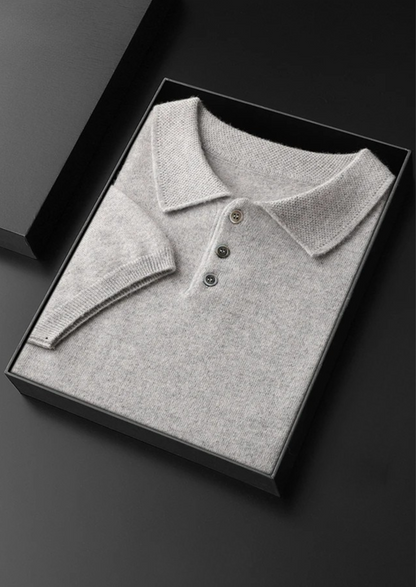 Premium Cashmere Classic Polo Shirt | Roccella