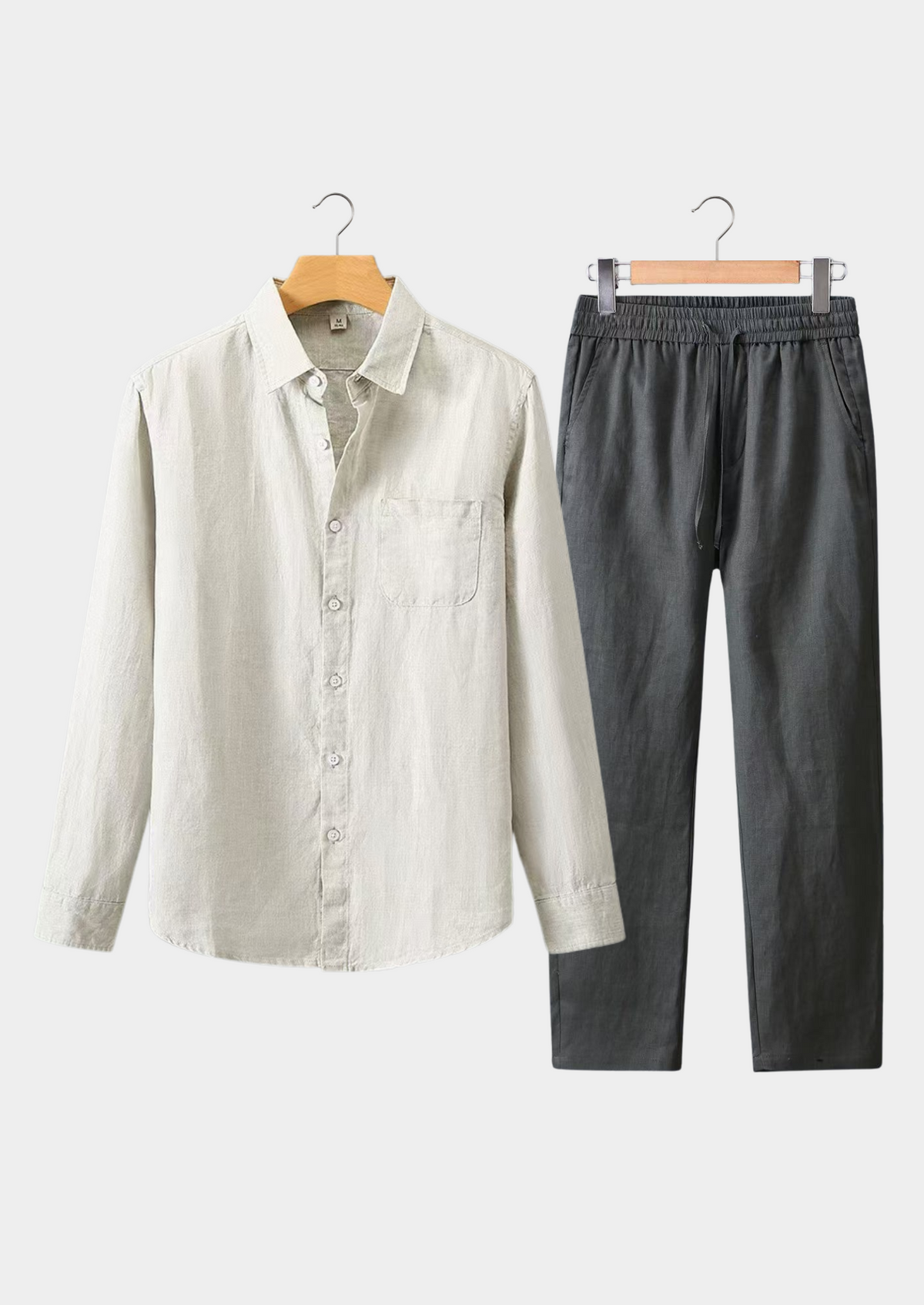Dolcevita Longsleeve Summer Set - Beige/gray | Roccella