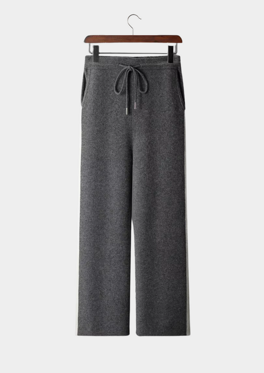 Pure Extra-Fine Merino Wool Wide Leisure Trousers | Roccella