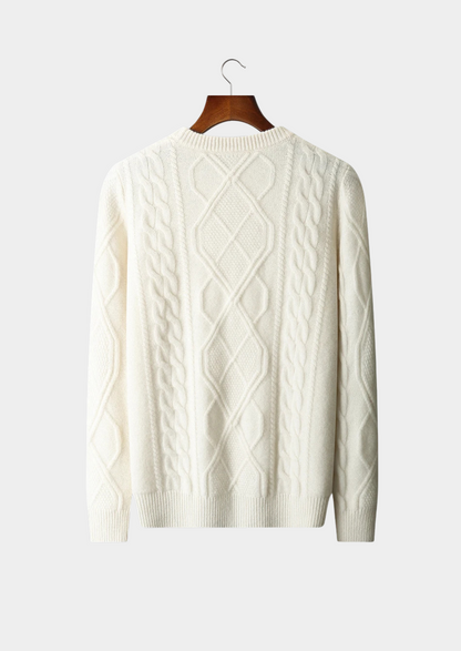 Pure Extra-Fine Merino Wool Wintertime Crewneck | Roccella