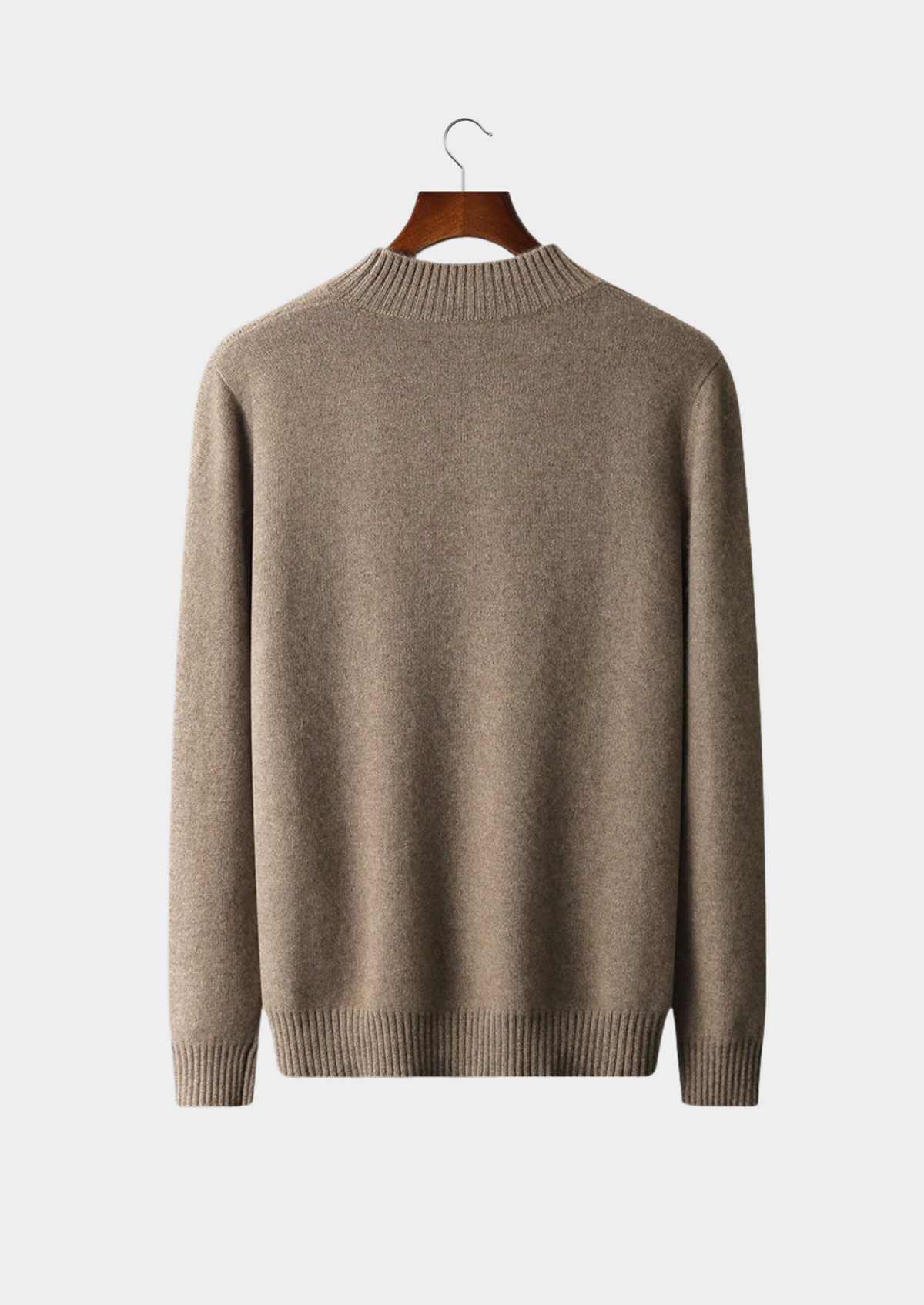 Pure Extra-Fine Merino Wool Jacquard Mockneck | Roccella