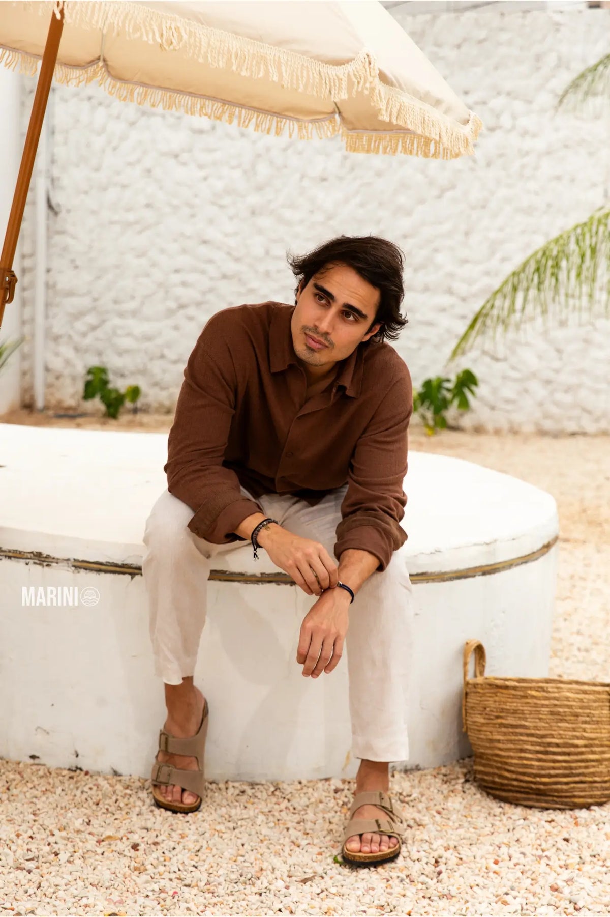 Maibulun Suede Arizona Sandals - Sand | Roccella
