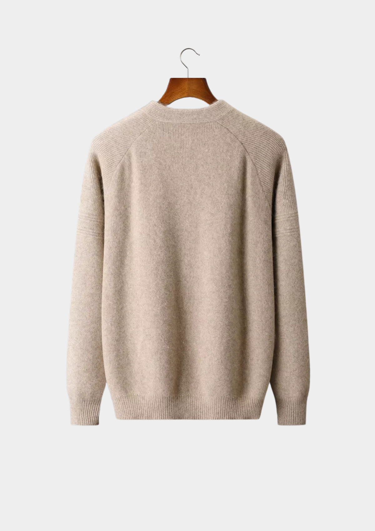 Pure Extra-Fine Merino Wool Ribbed Zip Cardigan | Roccella