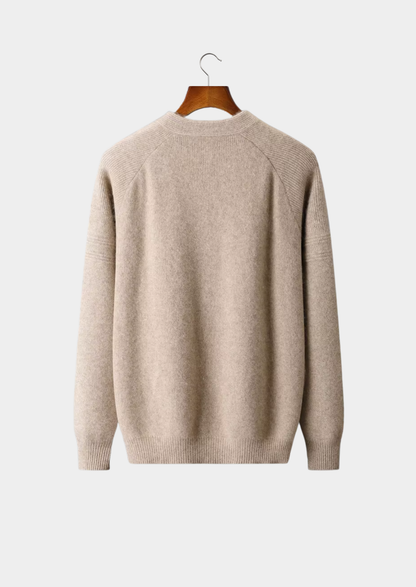 Pure Extra-Fine Merino Wool Ribbed Zip Cardigan | Roccella