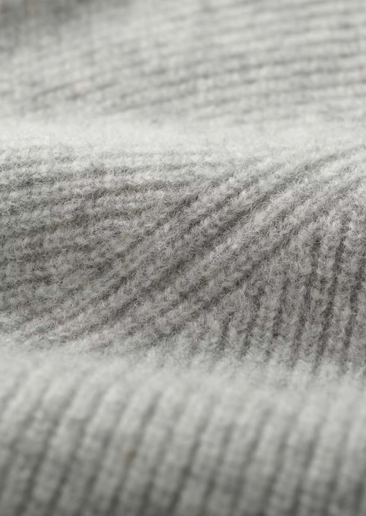 Pure Extra-Fine Merino Wool Ribbed Zip Hoodie | Roccella